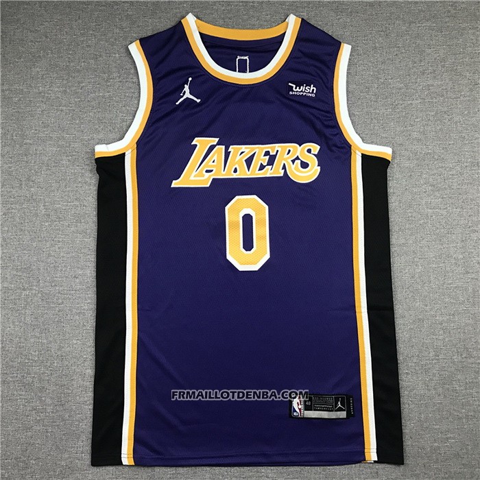 Maillot Los Angeles Lakers Russell Westbrook NO 0 Statement 2021-22 Volet